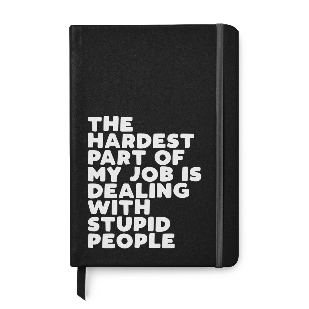 Stupid People Leather Style Notebook #1 image